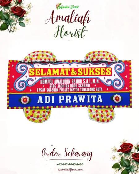 Papan Bunga Ucapan Selamat Parahu